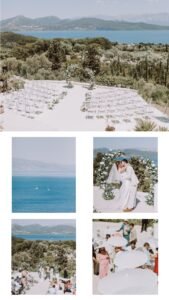 Your Lefkada Wedding ceremony with seaview