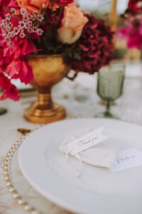 Table setup at a Lefkas Olive grove Wedding in Lefkada - Your Lefkada Wedding
