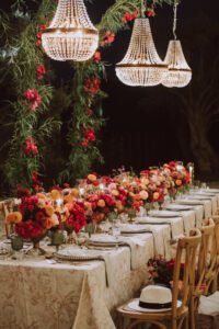 Table setup at a Lefkas Olive grove Wedding in Lefkada - Your Lefkada Wedding