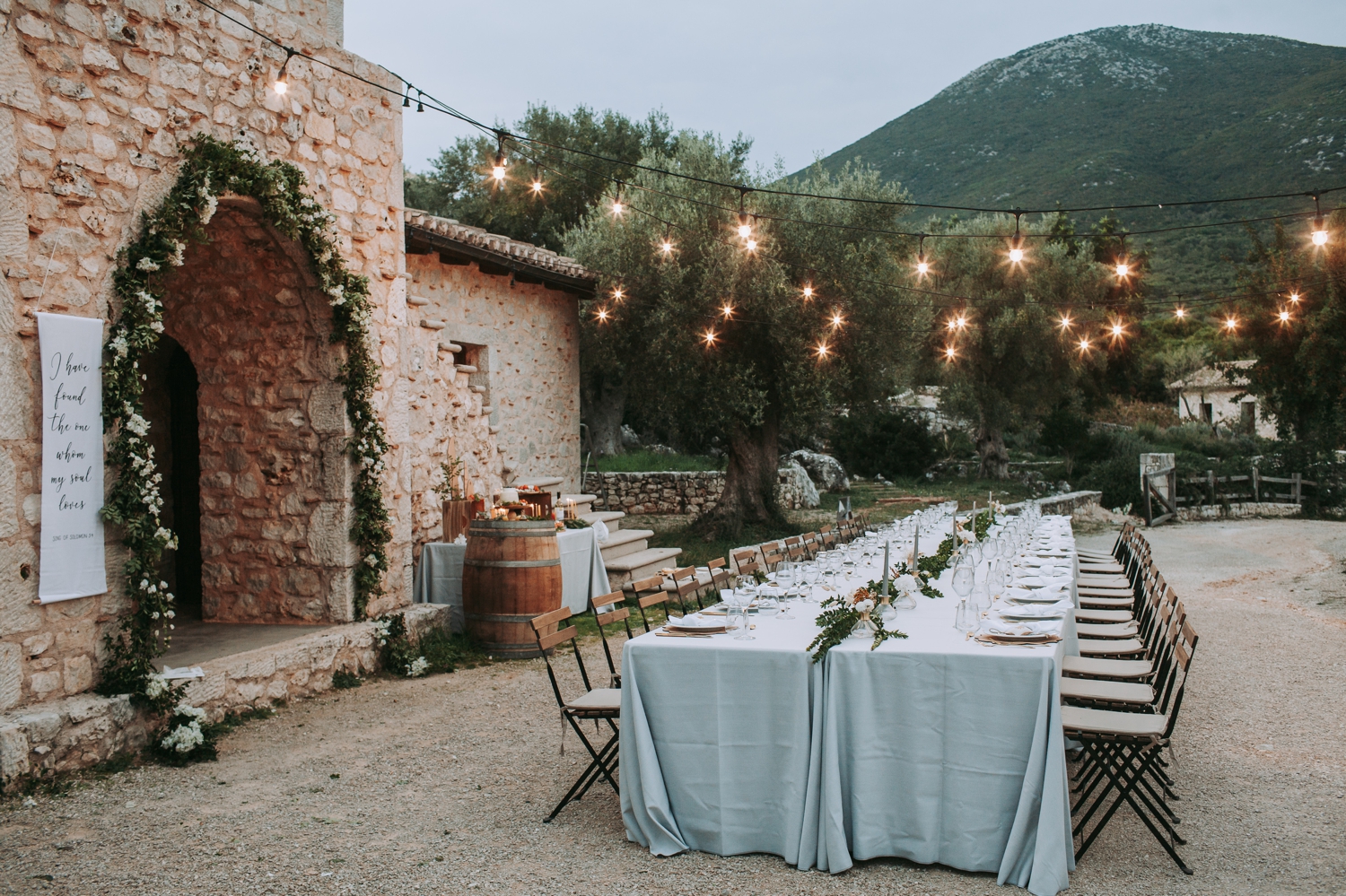 Lefkada winery wedding